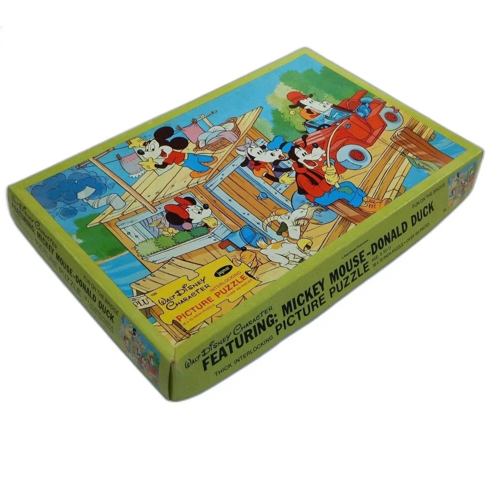 Walt Disney Productions Jaymar Picture Puzzle Fun on the Bridge COMPLETE